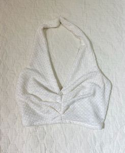 NewMe white halter neck top