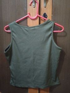 Ribbed Cut-Out Tank Top