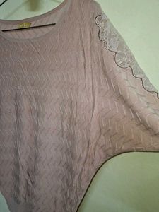 Semi Woolen Top And One Piece Dress Combo