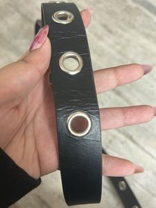 Black Eyelet Belt