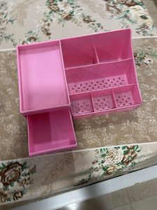 Pink Makeup Organiser with Drawer