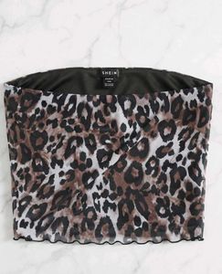Leopard print tubeTop