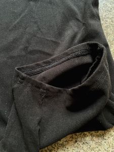 Newme Black Long Sleeve Bodysuit