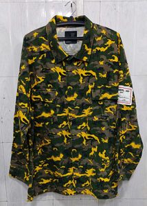 Bershka Yellow Camo jacket