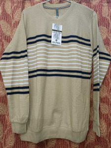 Striped Crew Neck Knit Sweater