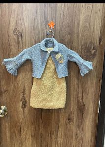 Girls' Blue & Yellow Dress Set