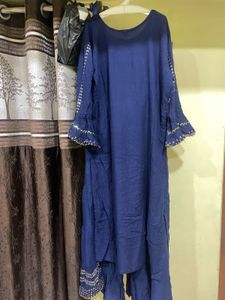 Navy Blue Sharara Set Of 2