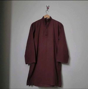 Khadi Men's Brown Kurta