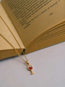 Wine Glass Pendant Necklace