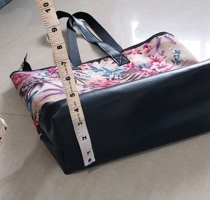 🆕️ Flower Print With Leather Purse Full Astr