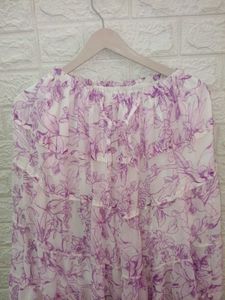 Flowy Floral Tiered Maxi Skirt
