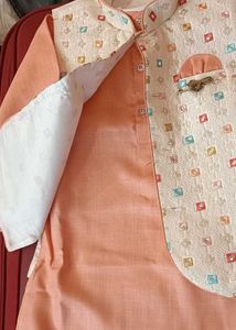 Boys Kurta Jacket Pyjama