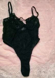 Black Lace Teddy Bodysuit
