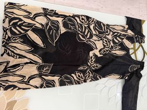 Elegant Black Floral Print Saree