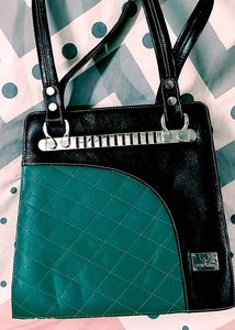 Blue Hide Quilted Tote Bag
