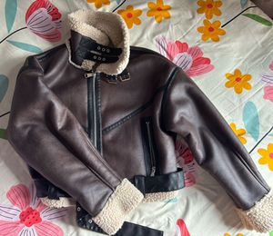 SAVANA Stylish Belted Faux Leather Coat