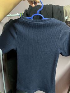 blue knit top ( zudio)