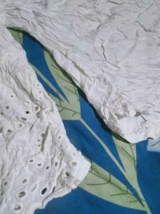 White Embroidered Blouse