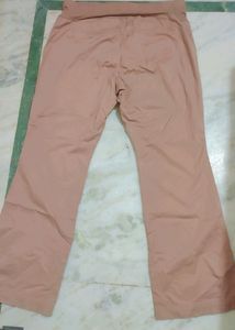 Skin Color Cargo Cotton Pant For 40 Waist