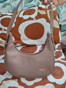 Stylish Taupe Shoulder Bag