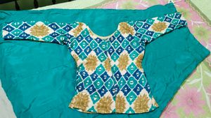 Stylish Blue &amp; Patterned Dress
