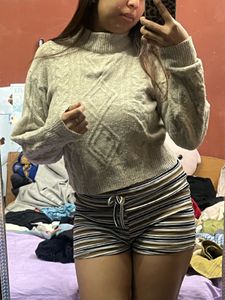 Cozy Cable Knit Mock Neck Sweater