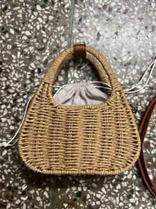 Woven Straw Handbag