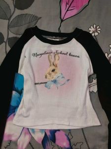Cute Rabbit "Rabbit Princess" Long Sleeve Top