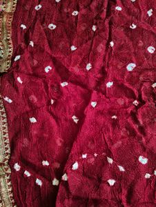 Red Bandhani Dupatta