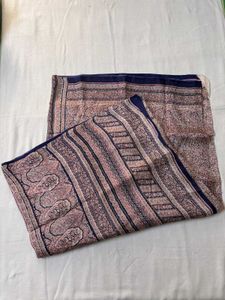 Vintage Silk Print Saree