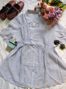 Chic Plaid Button-Up Tunic