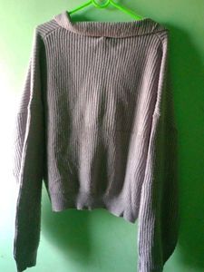 Oversized Knit Polo
