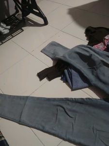 Light Blue Belted Palazzo Pants