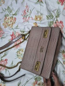 Original Guess Croc Embossed Crossbody Bag