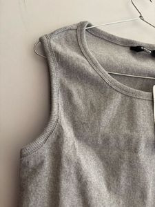 Shein Gray Sleeveless Top