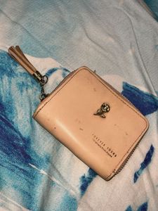 peach pink wallet