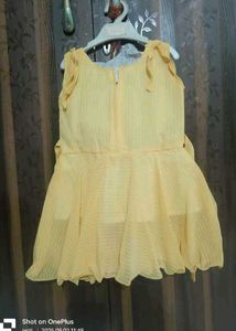 Cute Yellow Baby Girl's Dress