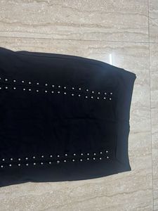 Black Studded Mermaid Skirt