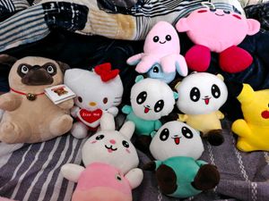 9 Assorted Plush Toy Bundle