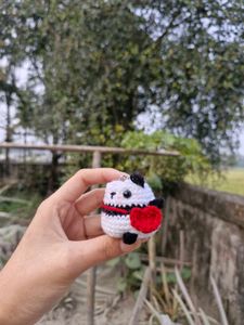 Handmade Crochet Panda Keychain