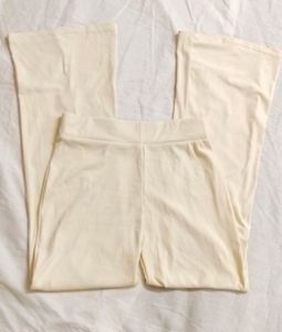 Soft Cream Flare Pants