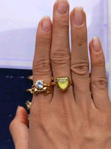Cute Bow &amp; Heart Rings