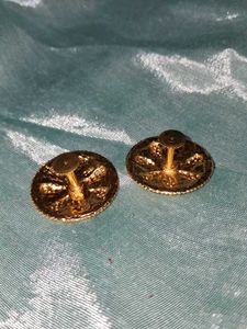 Gold played Earings (Set OF 2)