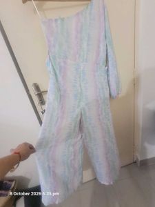 Stunning Pastel One-Shoulder Jumpsuit