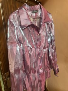 y2k liquid fabric shirt