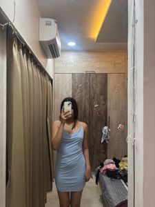 Sheer Baby Blue Slip Dress