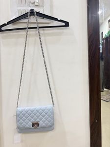 Quilted Chain Sling Bag