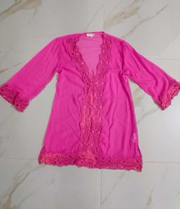 90's Sheer Pink kurta
