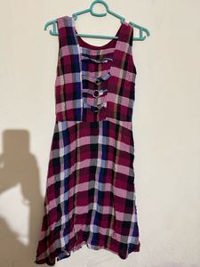 Chic Plaid Sleeveless Dress