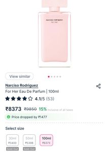 Narciso Rodriguez Pink EDP For Her